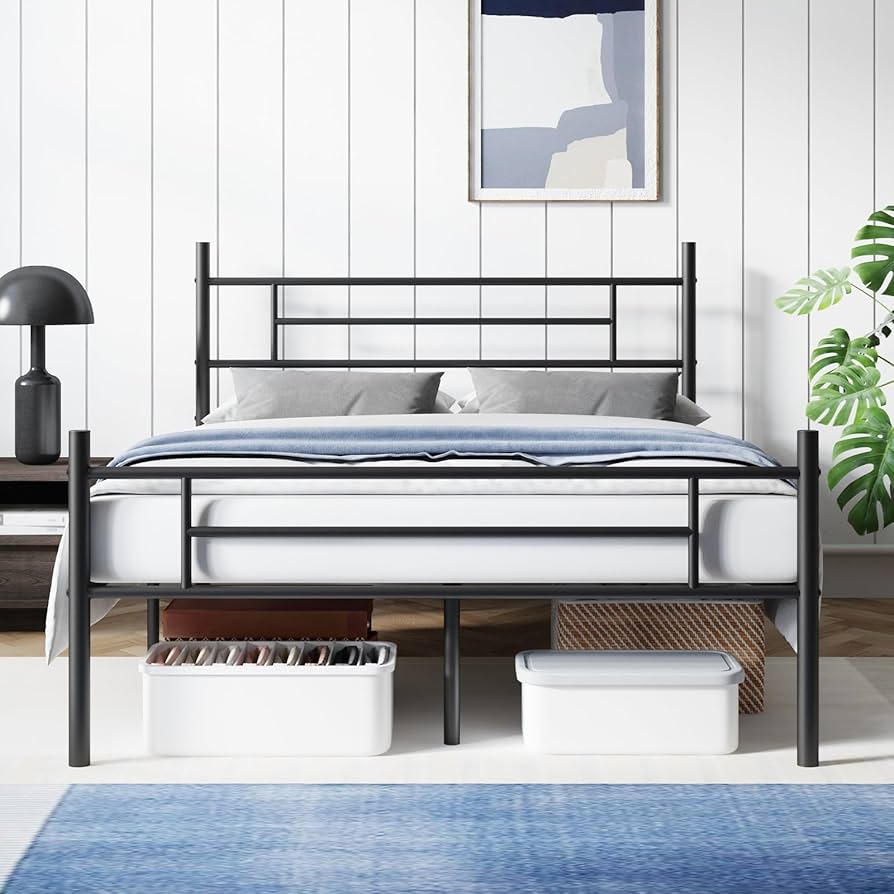 ベッドフレーム bed frame with mattress Amazon.com: VECELO 14 Inch Twin Size Metal Platform Bed